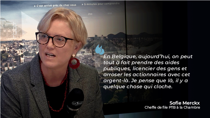 Le PTB exige le remboursement des aides publiques en cas de licenciements