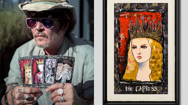 12 ans après leur séparation, Johnny Depp peint Vanessa Paradis en impératrice